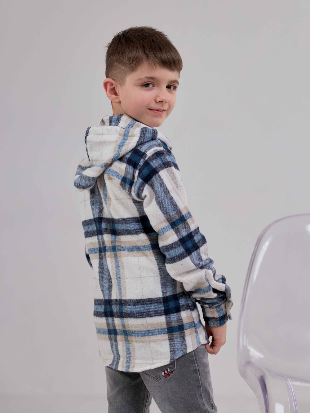 Байкова сорочка в клітинку