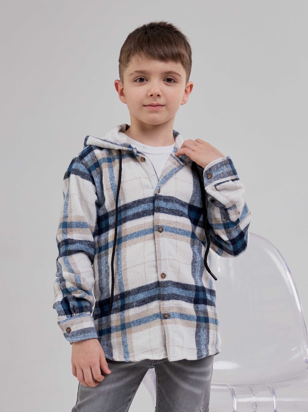 Байкова сорочка в клітинку