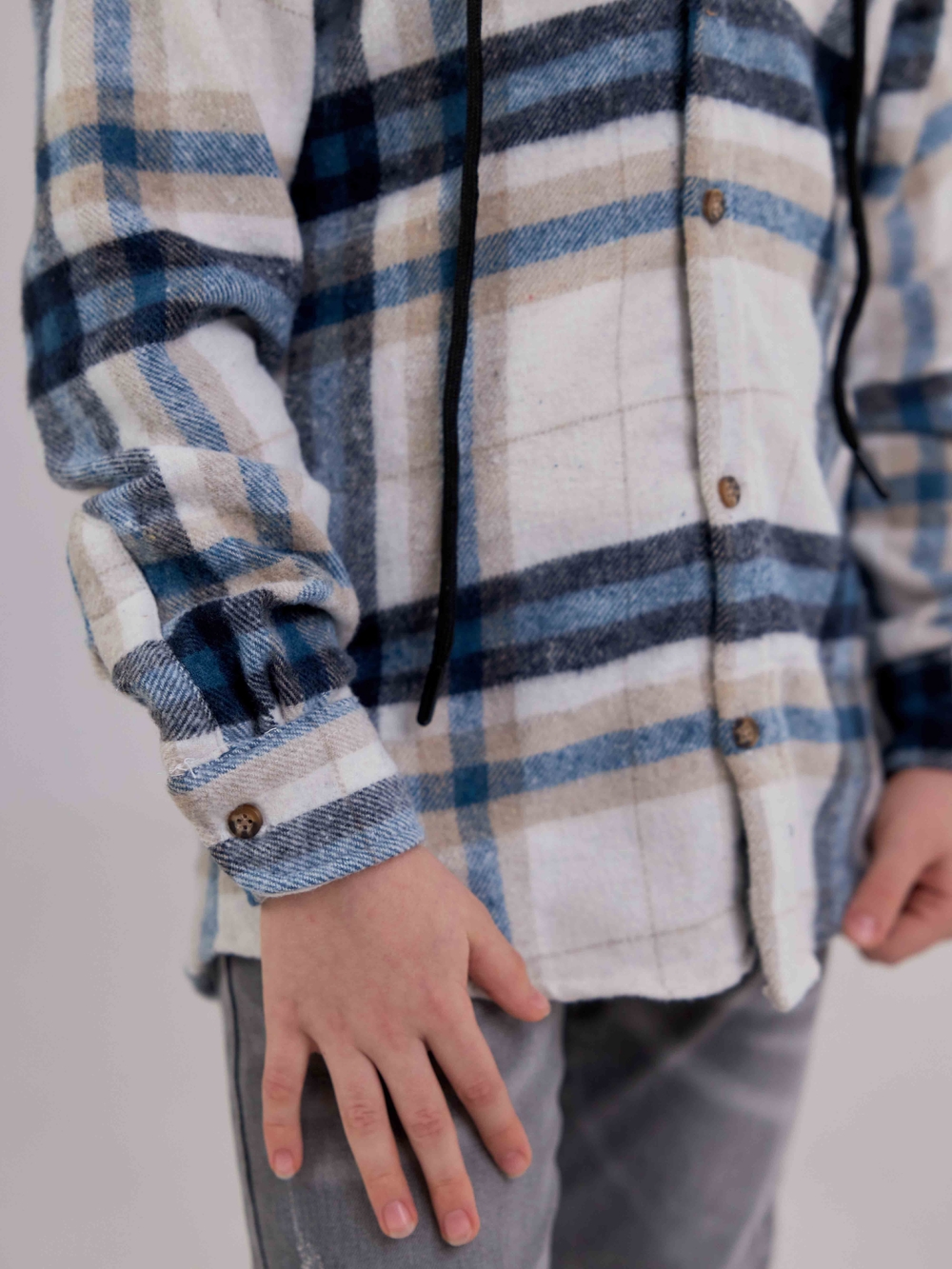 Байкова сорочка в клітинку