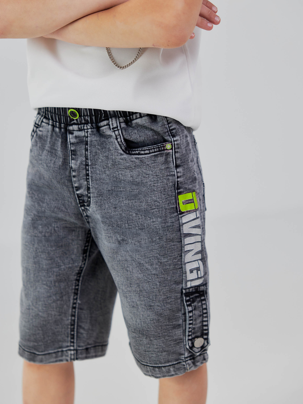 Шорти джинсові на резинці