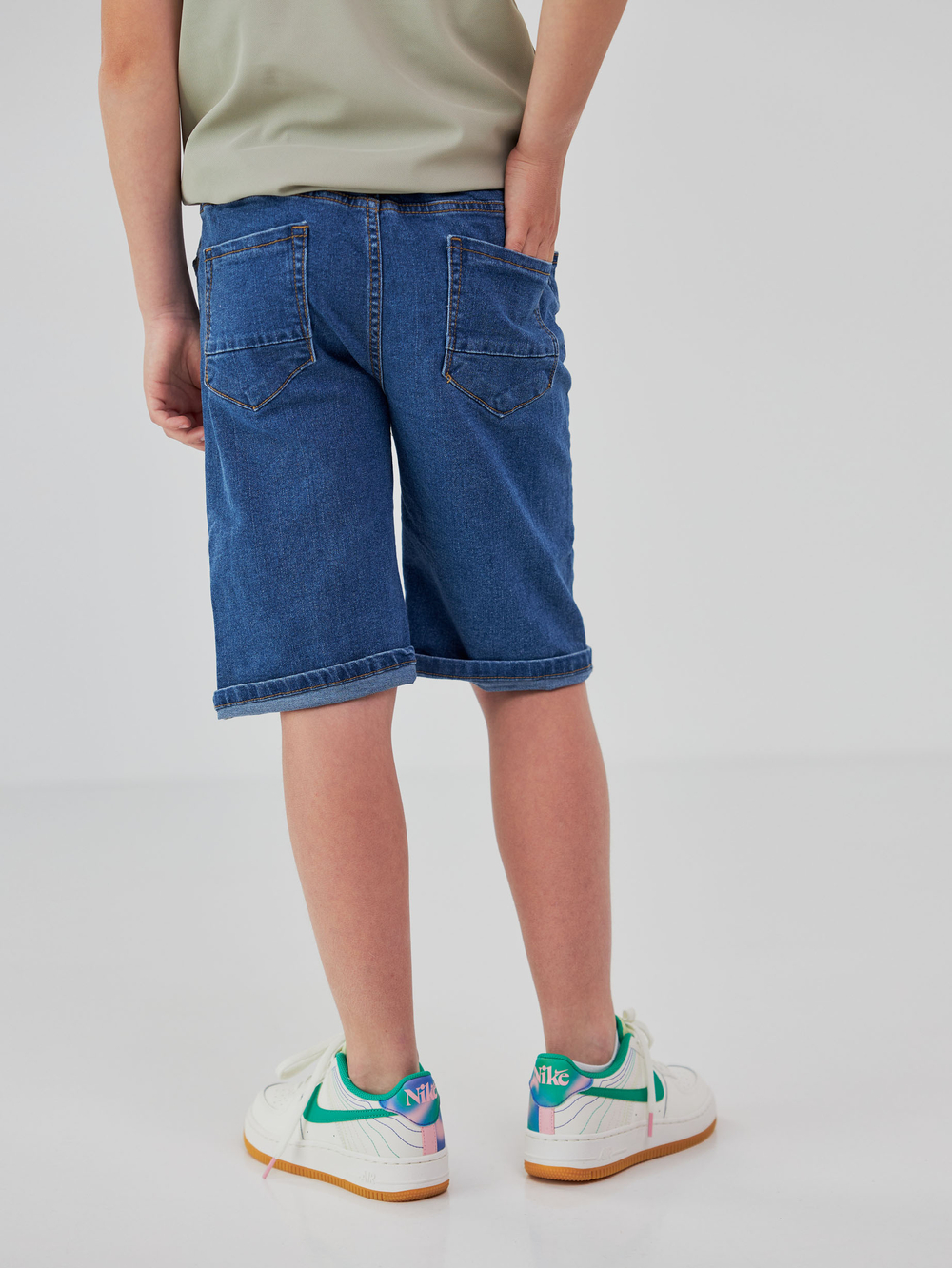 Джинсові шорти на резинці