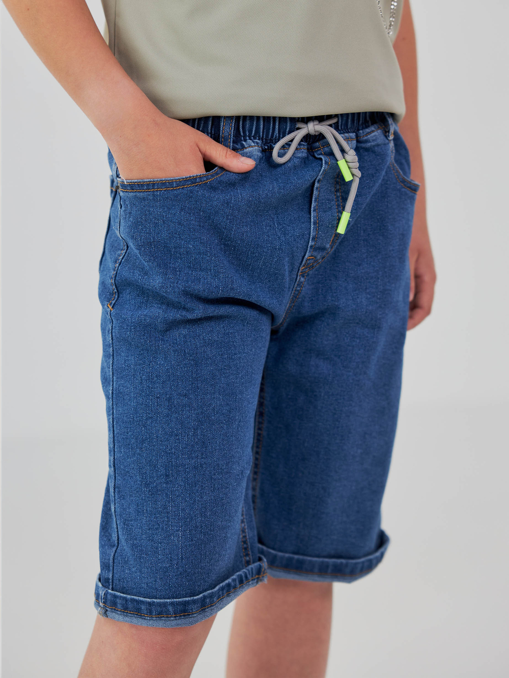 Джинсові шорти на резинці