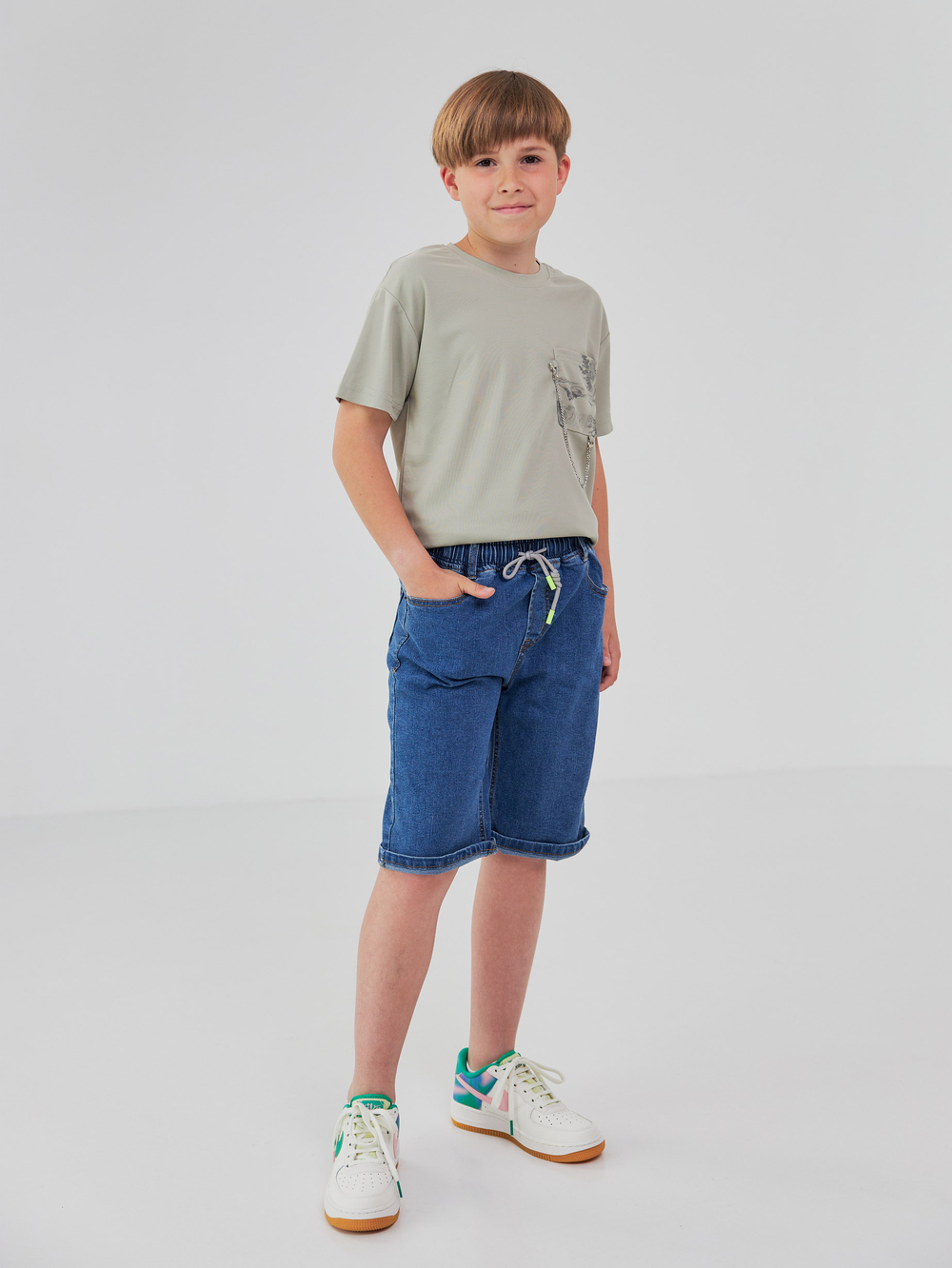 Джинсові шорти на резинці