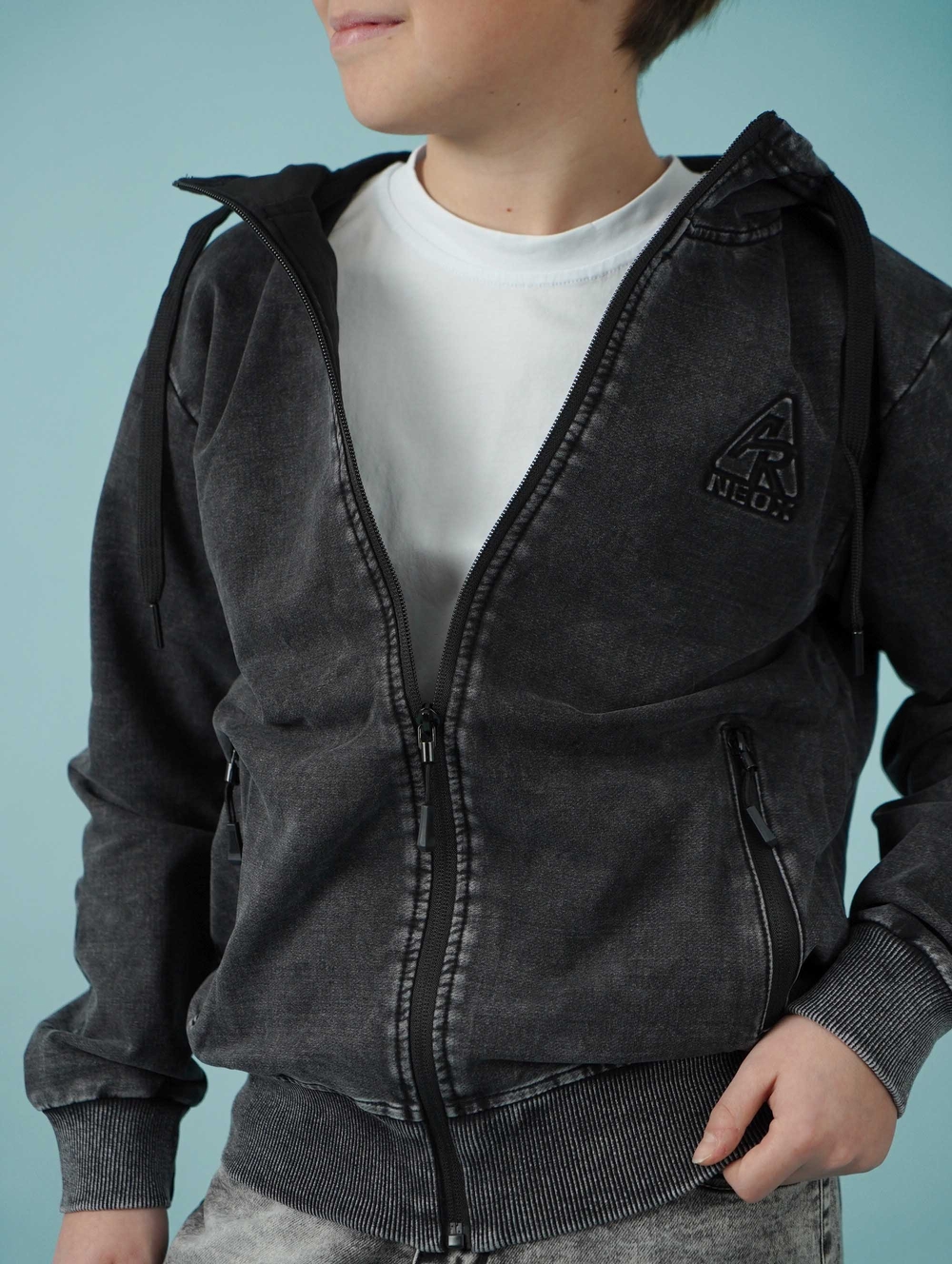 Підліткове худі на застібці